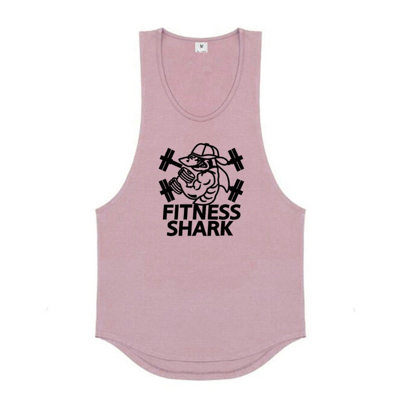 Breathable Loose Cotton Men's Gym Vest for Casual Wear