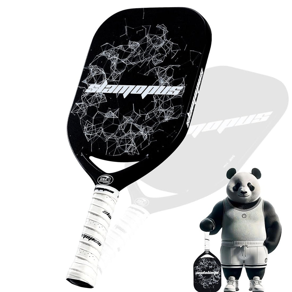 Edgeless Carbon Fiber Pickleball Paddle with Aero Throat | USAPA Approved Thermoformed Pickleball Racket | T700 CarbonFusion Grit Surface | 8.8 oz Ideal for Aggressive and Power Players