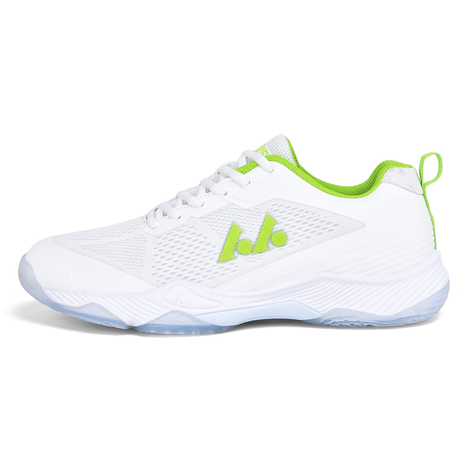 LEFUS Womens Light 201 Lightweight Non-Marking Pickleball Shoes - Court Shoes for Badminton & Tennis (White 7.5)