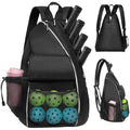 Pickleball Bags For Men Women Adjustable Pickleball backpack  Large Capacity Sports bag SquashTennis RacketSling bags Cross-body Sports Backpack With Fence Hook Fits For 4 Pickleball Paddles