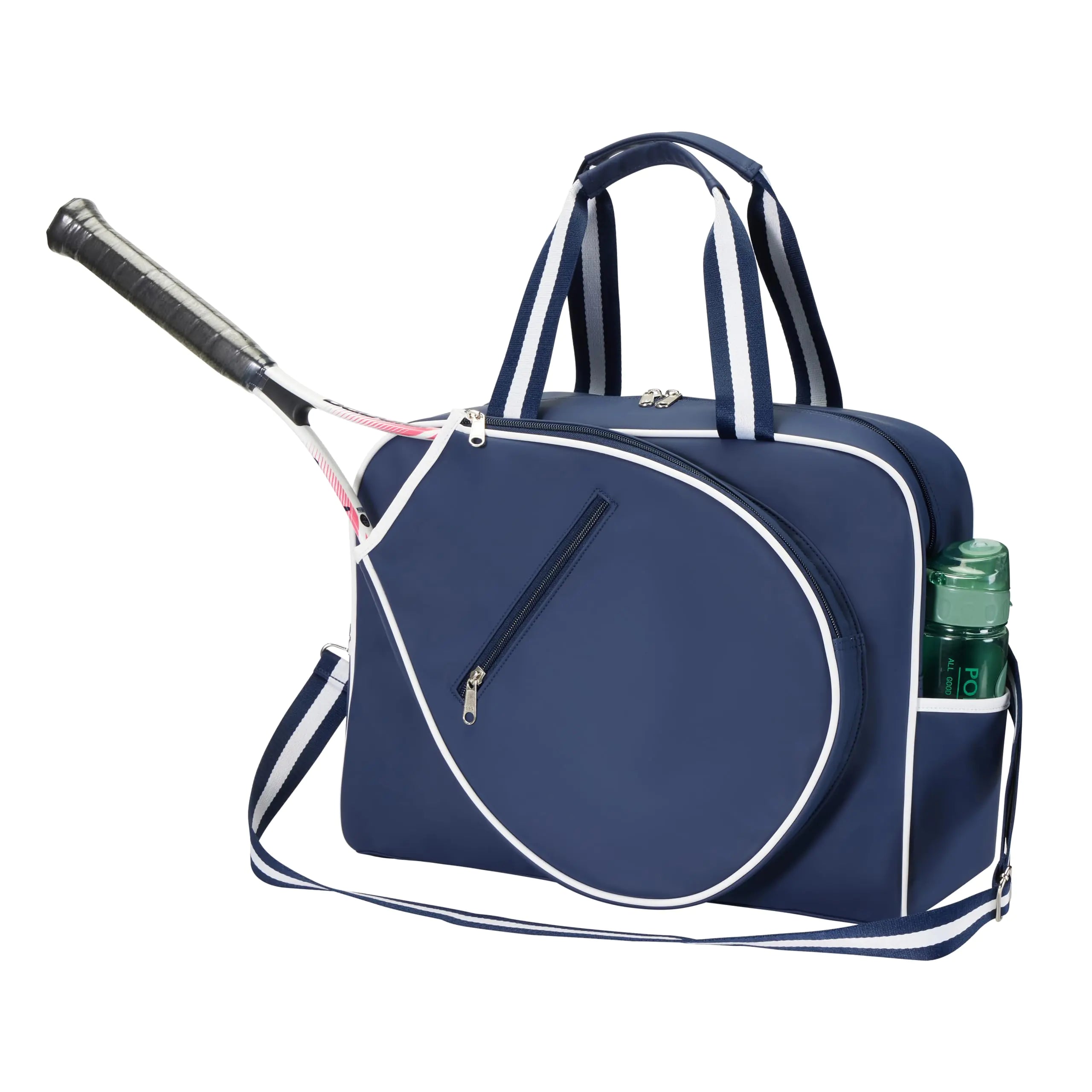 Uriyesobida Tennis Sport Bag Tennis Duffle Bag Tennis Racket Shoulder Bag Tennis Tote Bag for Women with Water Bottle Holder