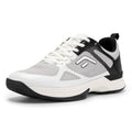 FitVille Wide Pickleball Shoes for MenAll Court Tennis Sneakers Shoes with Arch Support White/Black