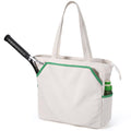 SMRITI Tennis Tote Bag Canvas Large Sports Handbag Tennis Racket Bag for Women Portable Tennis Racquet Shoulder Bag for Badminton Pickleball Padel