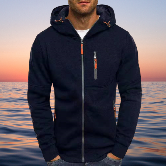 Men's Casual Hoodie Jacket for Daily Street Sports Wear