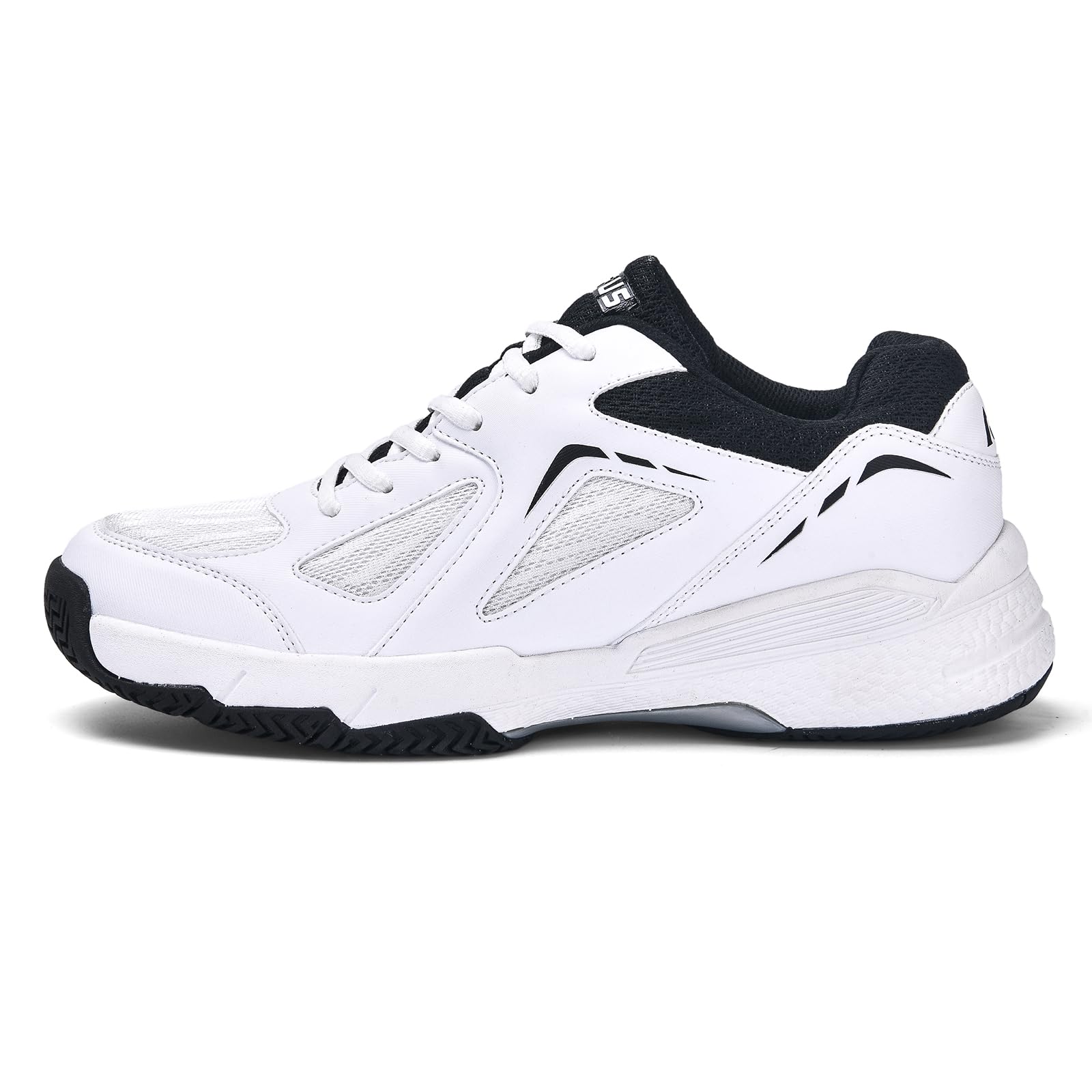 LEFUS Mens P601 Pickleball Shoes Non-Slip Cushioning Breathable Court Shoes (Black 11)