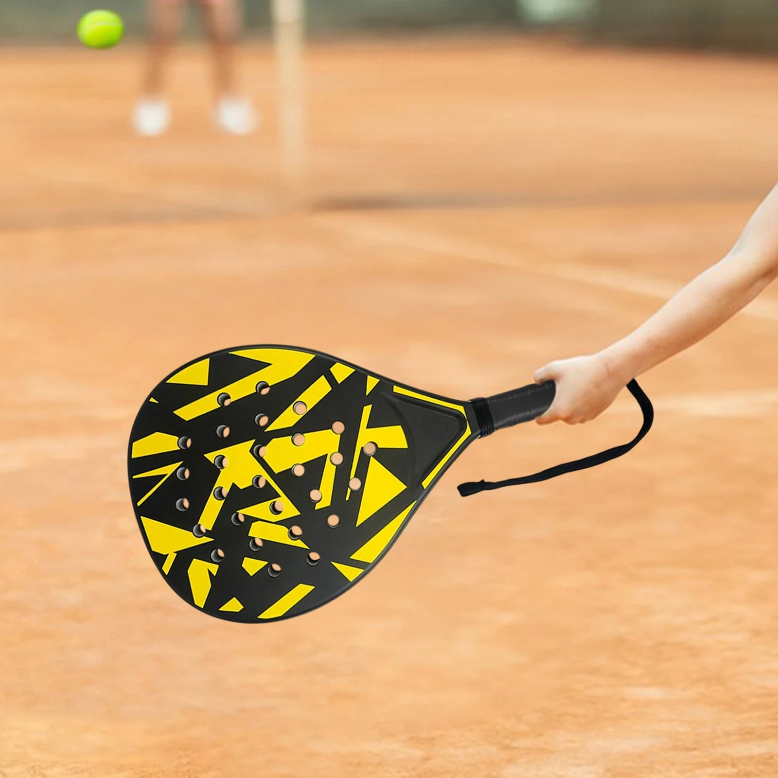 1 Pc Padel Tennis Racket Agility Non Slip Grip Beginners Racquet Physical Equipment for Kids Outdoor Garden Parent Summer Party