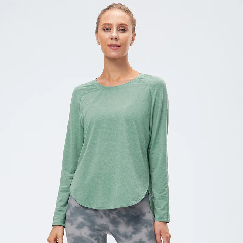 Women Gym Sports Top Women Training Fitness t Shirt Gym Clothes Winter Long Sleeve Yoga Top Seamless Running Shirt Yoga Clothing