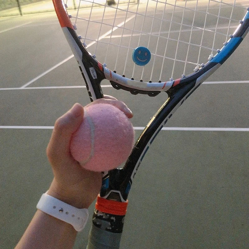6Pcs Pack Pink Tennis Balls Wear-Resistant Elastic Training Balls 66mm Ladies Beginners Practice Tennis Ball for Club