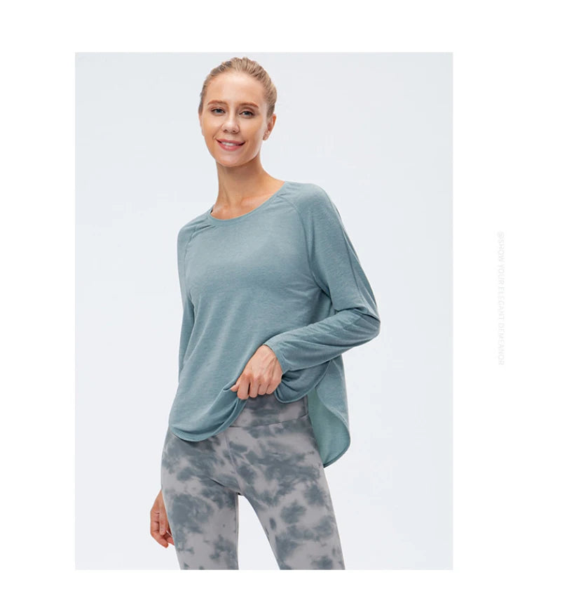 Women Gym Sports Top Women Training Fitness t Shirt Gym Clothes Winter Long Sleeve Yoga Top Seamless Running Shirt Yoga Clothing