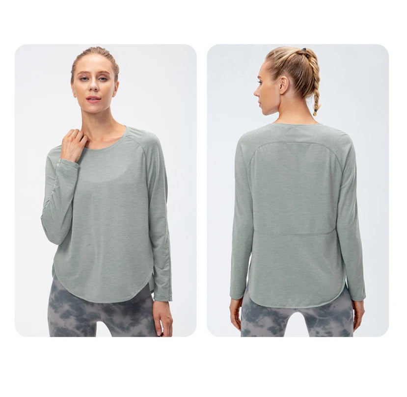 Women Gym Sports Top Women Training Fitness t Shirt Gym Clothes Winter Long Sleeve Yoga Top Seamless Running Shirt Yoga Clothing