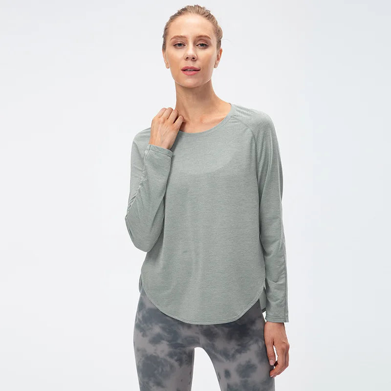 Women Gym Sports Top Women Training Fitness t Shirt Gym Clothes Winter Long Sleeve Yoga Top Seamless Running Shirt Yoga Clothing