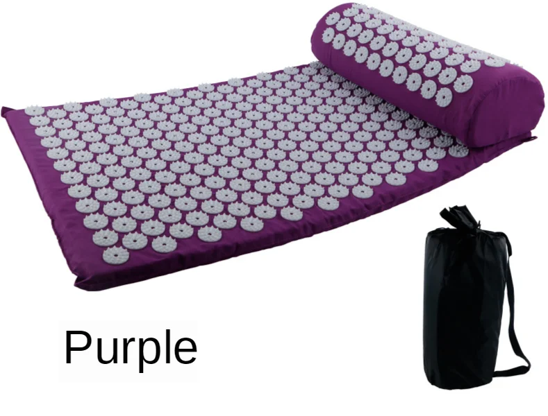 Massager Yoga Mat Cushion acupressure Massage Mat Sets Spike Fitness yoga Pilates Relieve Stress Back Pain Applicator kuznetsov