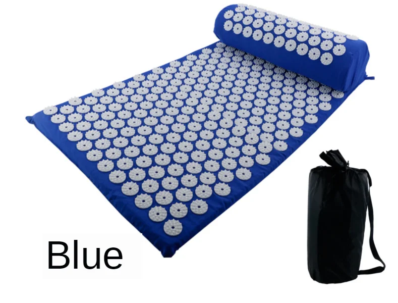 Massager Yoga Mat Cushion acupressure Massage Mat Sets Spike Fitness yoga Pilates Relieve Stress Back Pain Applicator kuznetsov