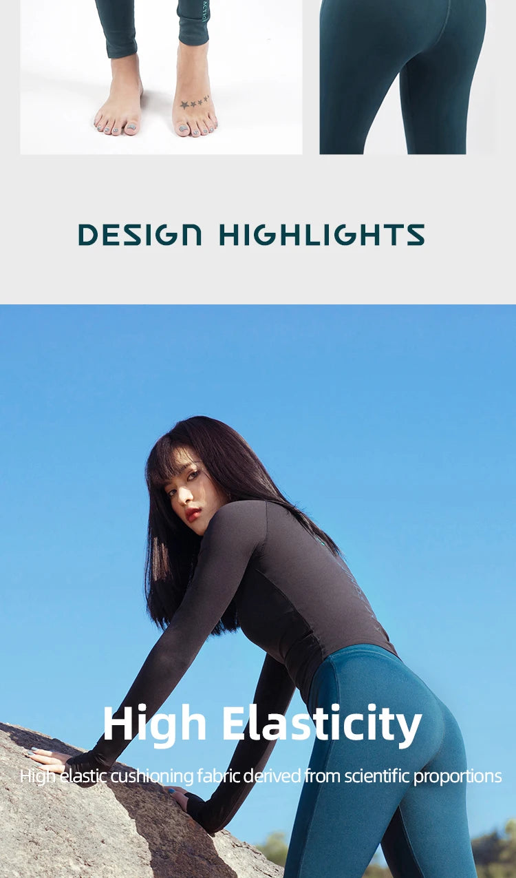 Yoga Pants for Women, Fitness Leggings, High Waist, Female Long Running Pants, Comfortable Hip Push Up Tights, Gym Clothing