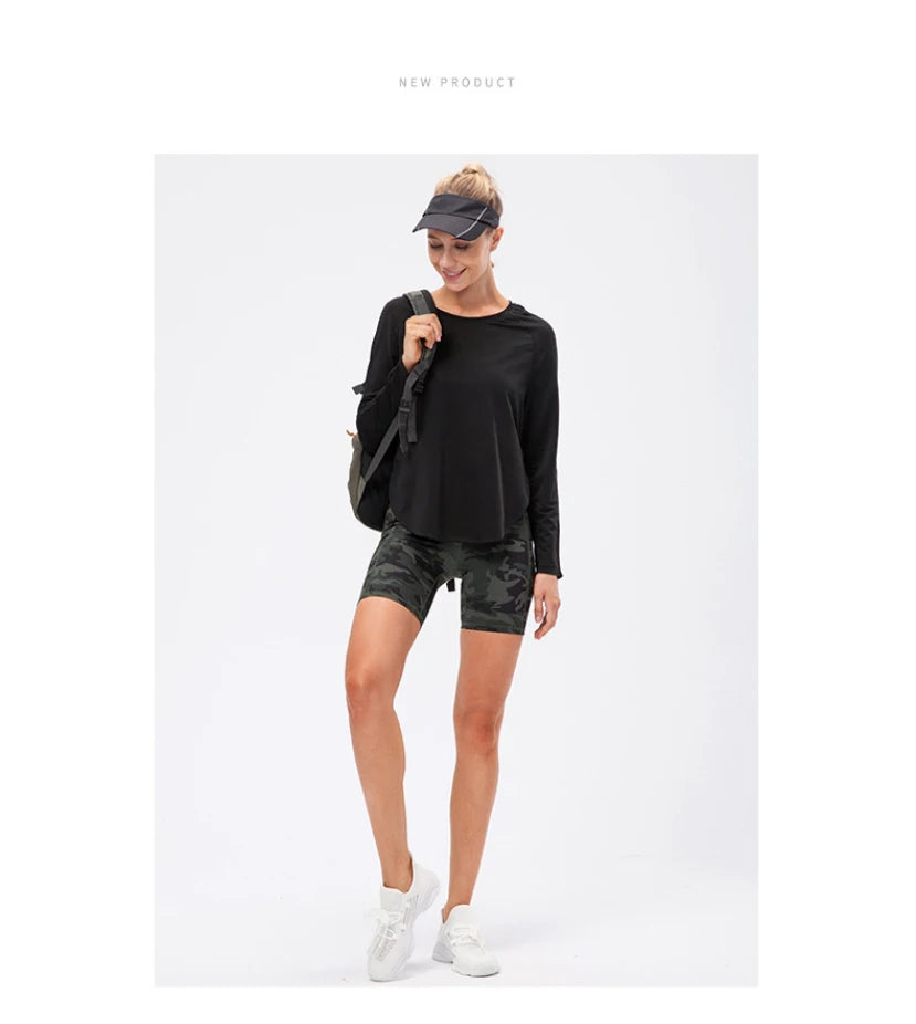 Women Gym Sports Top Women Training Fitness t Shirt Gym Clothes Winter Long Sleeve Yoga Top Seamless Running Shirt Yoga Clothing
