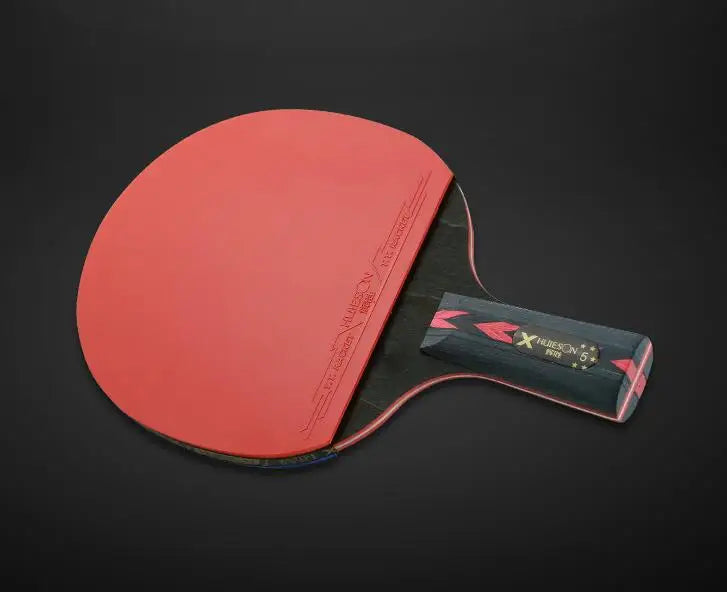 (2pcs/pair) 5 Star Carbon Table Tennis Racket Ping Pong Paddle Racket With Case