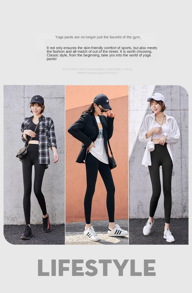 Yoga Pants Pockets Hip-lifting Bottoming Quick-drying Yoga Clothes Breathable Stretch Mesh Side Pockets Running Fitness Pants
