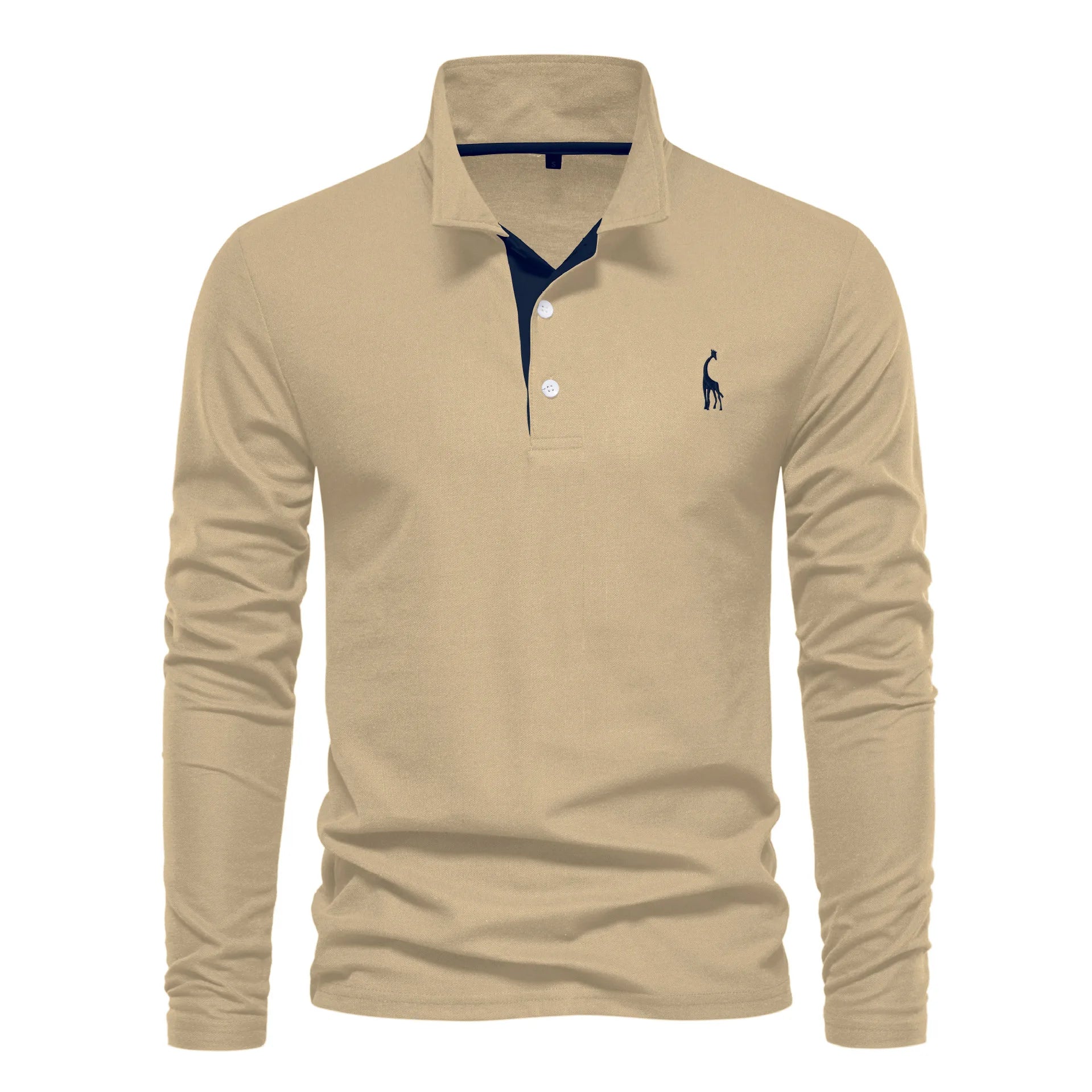 2026 New Polo T-shirts for Men High Grade Embroidery Solid Long Sleeve Golf Polo Shirts Spring Autumn Social Business Male Tops