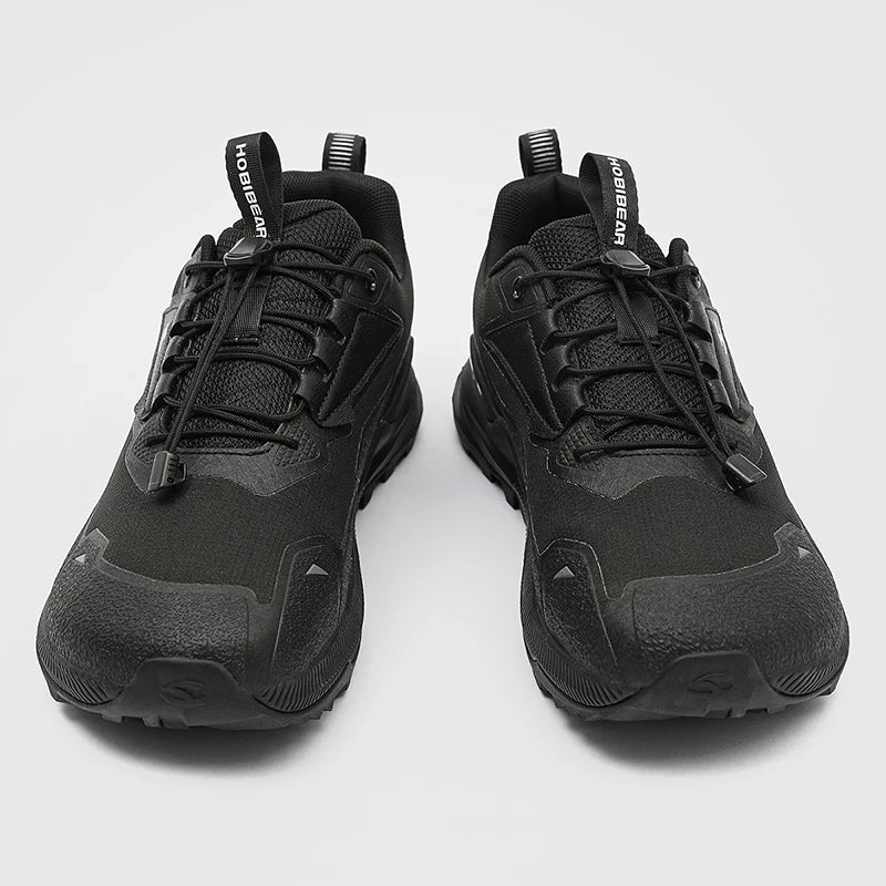 HOBIBEAR Unisex Running Shoes Elastic Band Hiking Sneakers Lightweight Breathable Casual Shoes