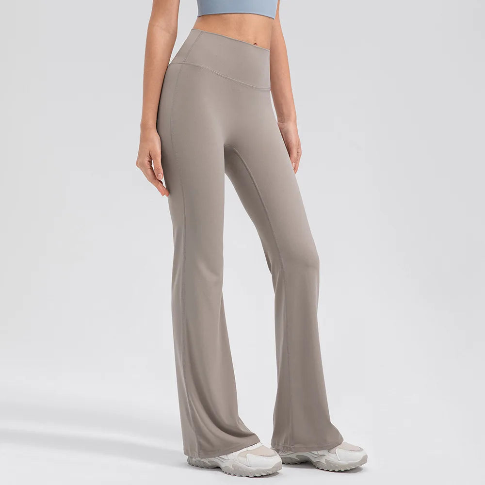 Yoga Pants Women High Waisted Yoga Pants with Pockets  Workout Flare Leggings Work Dress Pants Sports running fitness pants