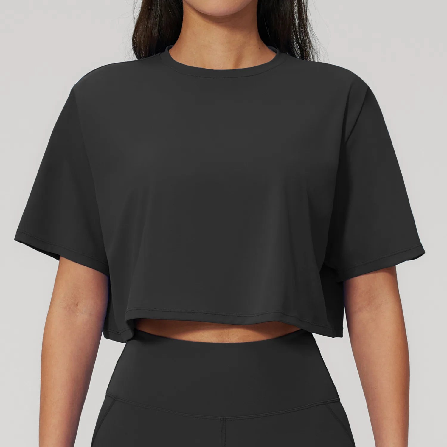 Yoga Tops Summer Sports Fitness Clothes Women's Short Sleeves Yoga Shirts Running Sports Gym Tops Loose Breathable Casual Tops