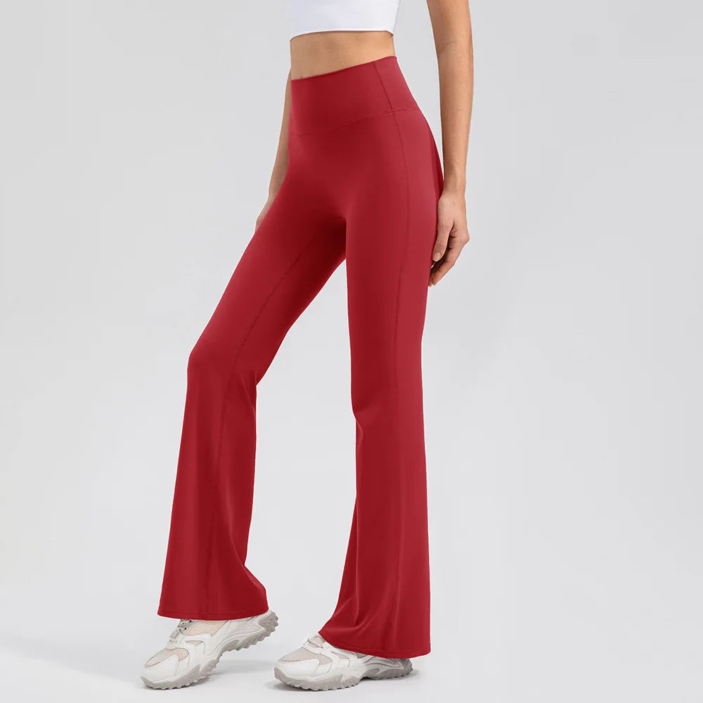 Yoga Pants Women High Waisted Yoga Pants with Pockets  Workout Flare Leggings Work Dress Pants Sports running fitness pants