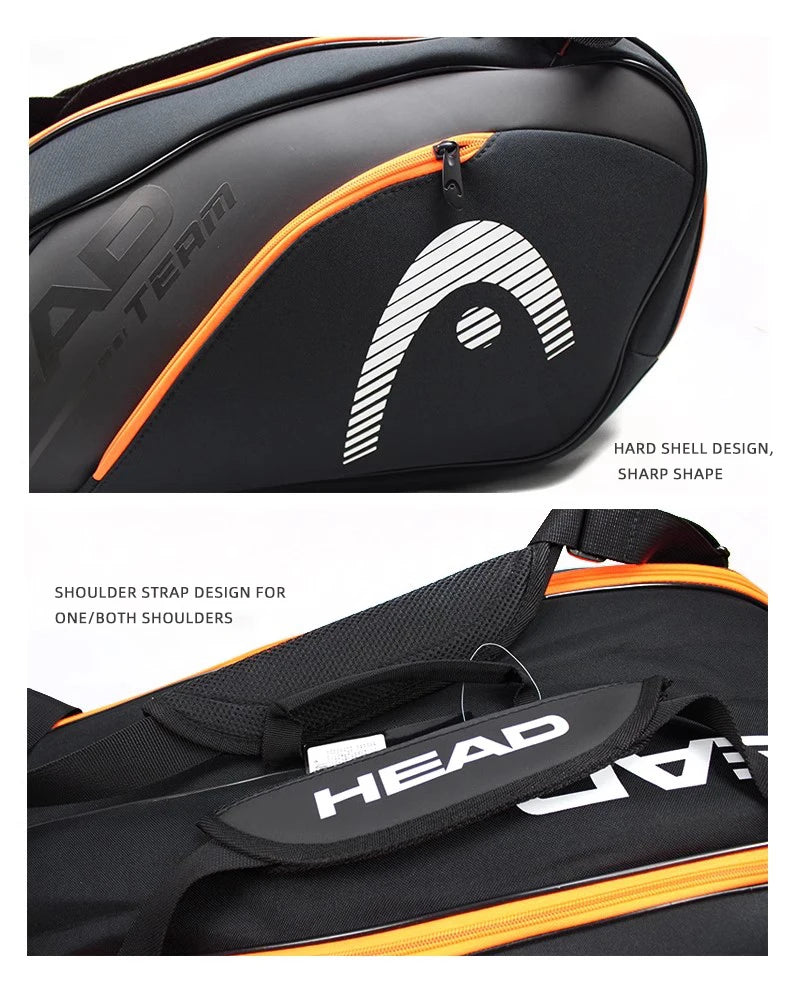 HEAD 6-9 tennis bag Single/double shoulder hard shell individual shoe bin insulation bag