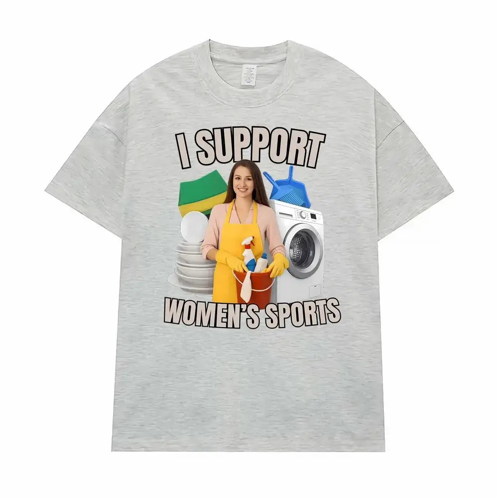 Comparison of Sports Fun Satire Humor Men's and Women's T-shirts Street Hip-hop Summer Men's Round Neck Short Sleeved Shirts