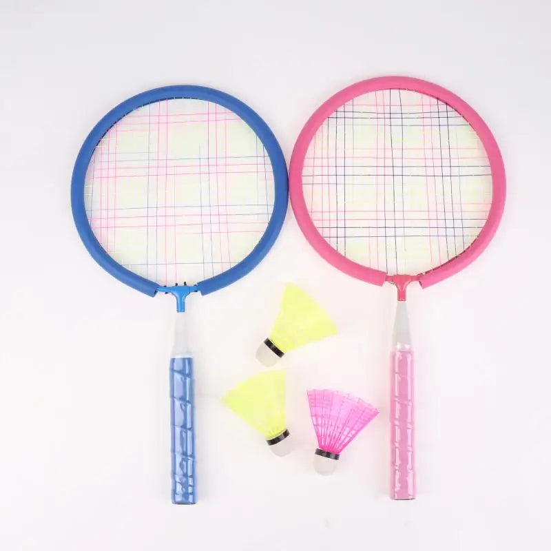 Family Sports Toy: Children's Lightweight Badminton Racket Double Set with Backpack, Designed for Kids Sports