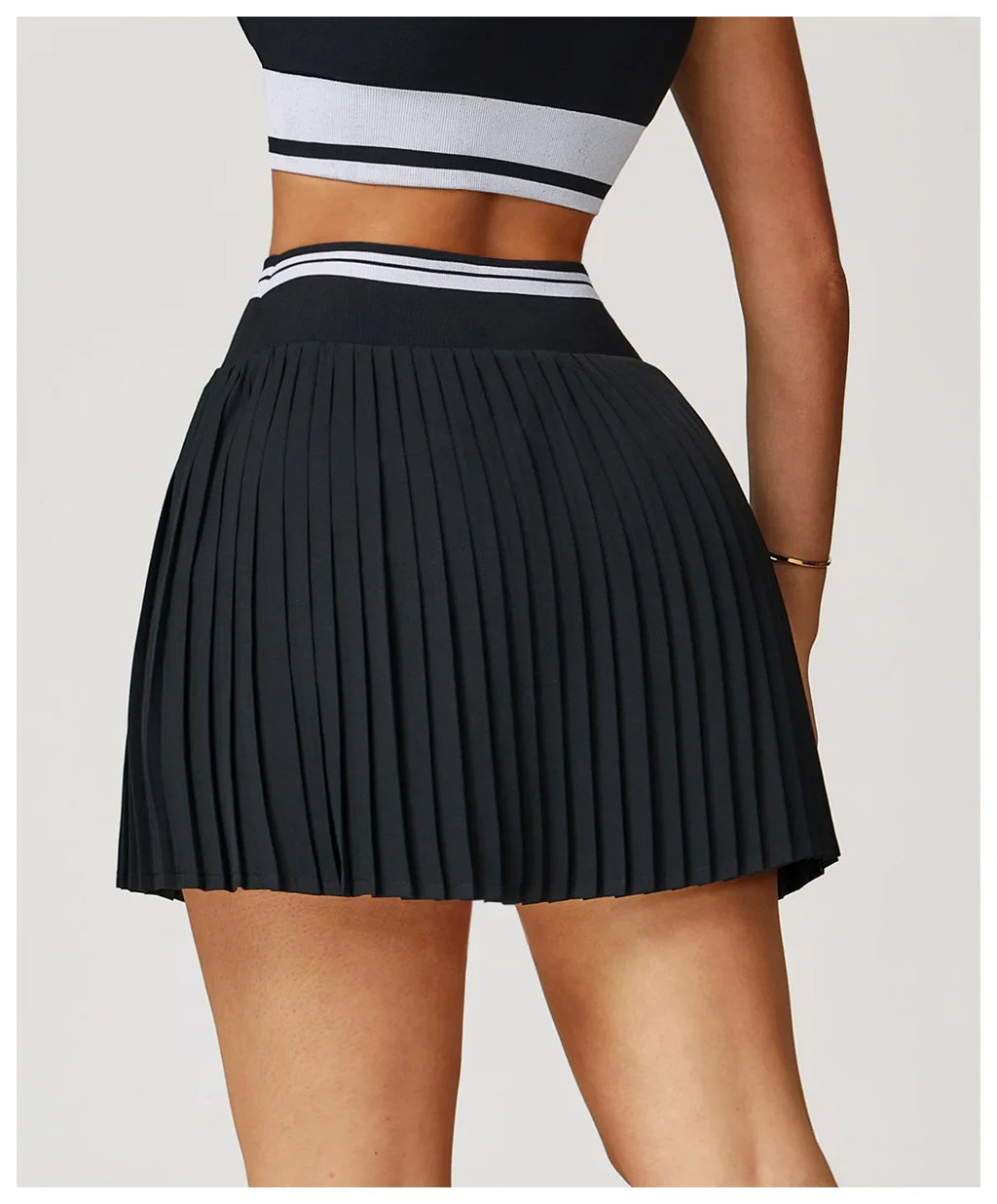 Summer Anti-Glare Tennis Skirts A-line Pleated Yoga Shorts Skirts Women High Waist Sports Fitness Skirt Gym Workout Sportswear