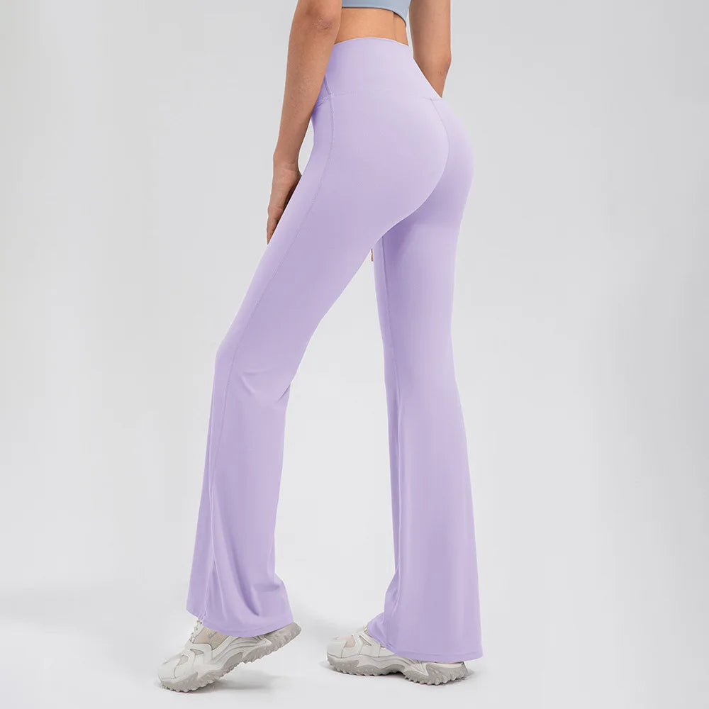 Yoga Pants Women High Waisted Yoga Pants with Pockets  Workout Flare Leggings Work Dress Pants Sports running fitness pants