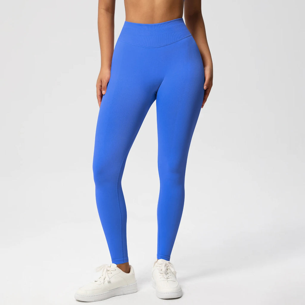 Seamless Women Solid Waist Yoga Pants Three-section Waist Sexy Hip-lifting Tight Sports Pants Fitness Exercise Yoga Pants