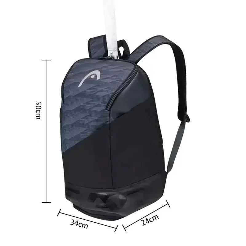 Wholesale New High Quality Heads Series Multifunctional Tennis Bag Sports Badminton Backpack with Separate Shoe Compartment