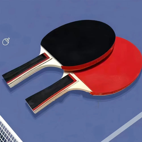 1 Set (2 Table Tennis Racket + Storage Bag) Double-Sided Anti-Adhesive Competition Training Horizontal Straight Racket Table Tennis Racket Professional Grade High Elastic Racket Horizontal and Cut Beginners Single and Double
