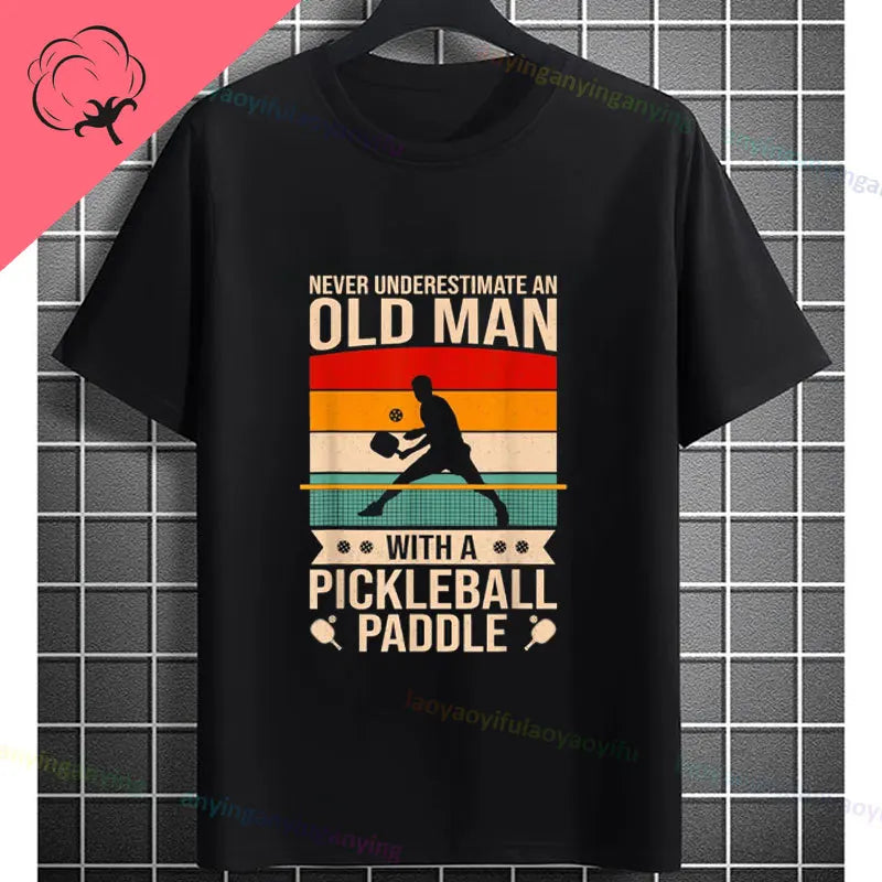 Pickleball Graphic T-Shirt – "It Was in" Funny Design Casual 100% Cotton Short-sleeve Fashion Sporty Style Tee Perfect for Gift