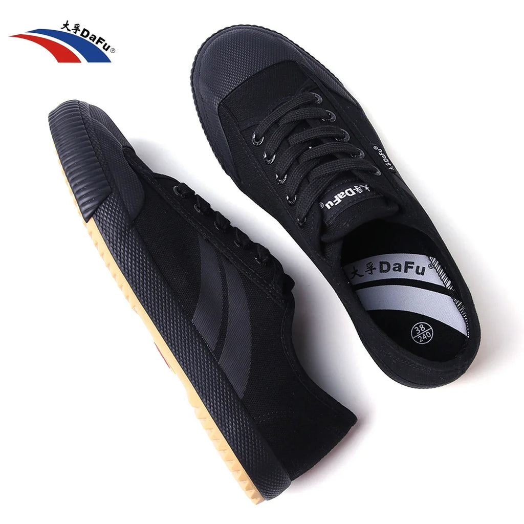 DaFu Shoes Improved Classical Sneakers Martial Arts All Balck Shoes