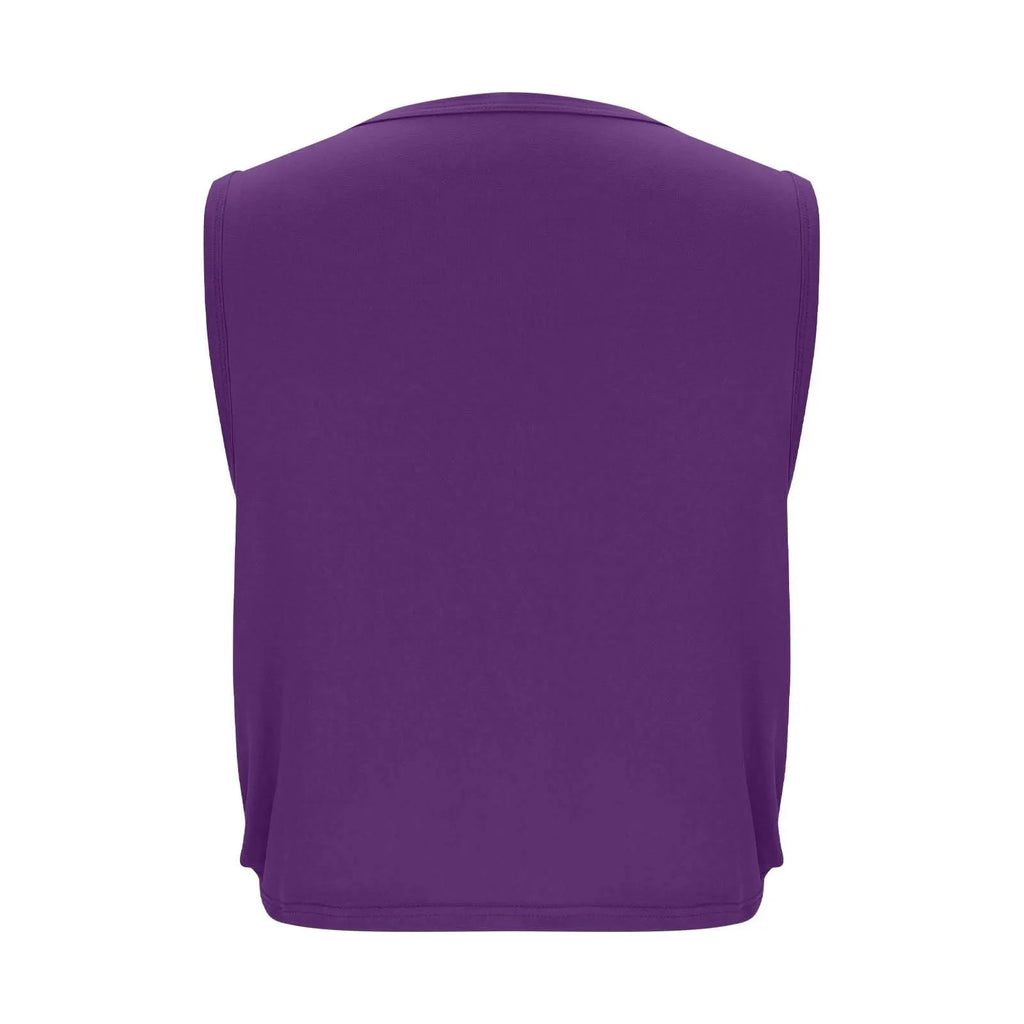 Women Sleeveless Yoga Tops Athletic Vest Breathable Blouse Cover Up Gym Workout Cool T-Shirt Running Short Tank Crop Top