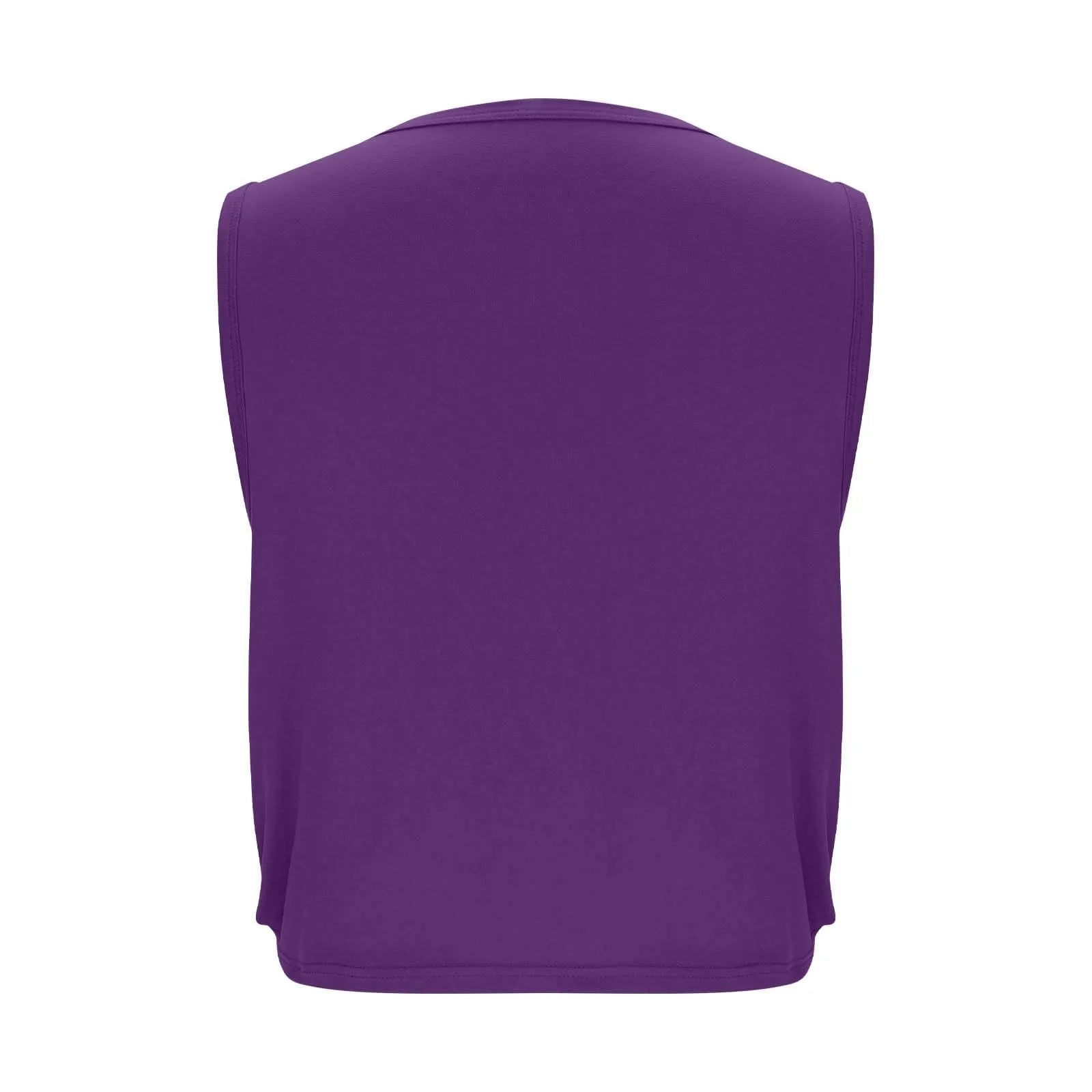 Women Sleeveless Yoga Tops Athletic Vest Breathable Blouse Cover Up Gym Workout Cool T-Shirt Running Short Tank Crop Top