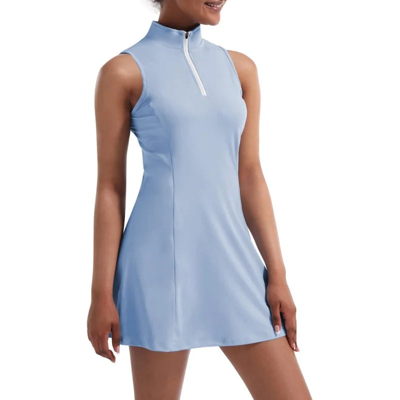 Tennis and polo dress, yoga skirt, gym uniform,soft elastic sportswear,tennis, built-in shorts, ball, badminton