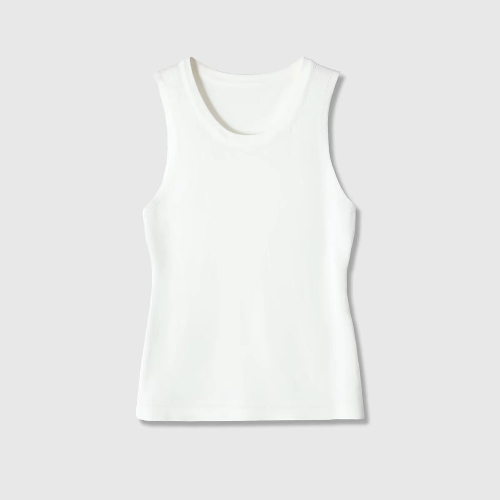 Women's Tank Tops Summer  Female Simple Solid Slimming O-Neck Casual Ribbed Sleeveless Tops Lady Daily Camisoles