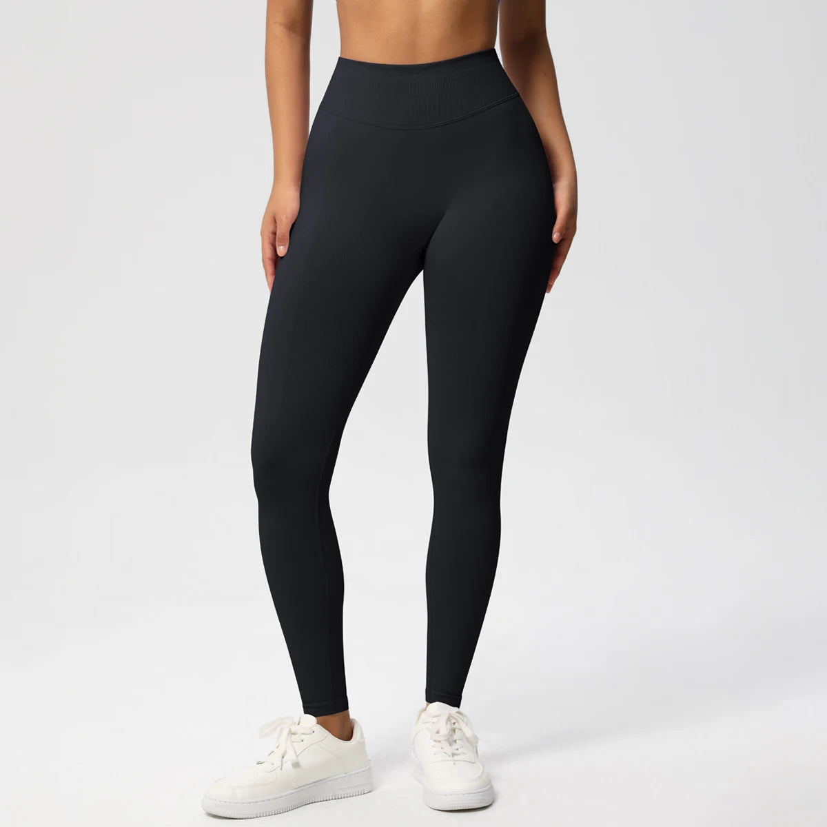 Seamless Women Solid Waist Yoga Pants Three-section Waist Sexy Hip-lifting Tight Sports Pants Fitness Exercise Yoga Pants
