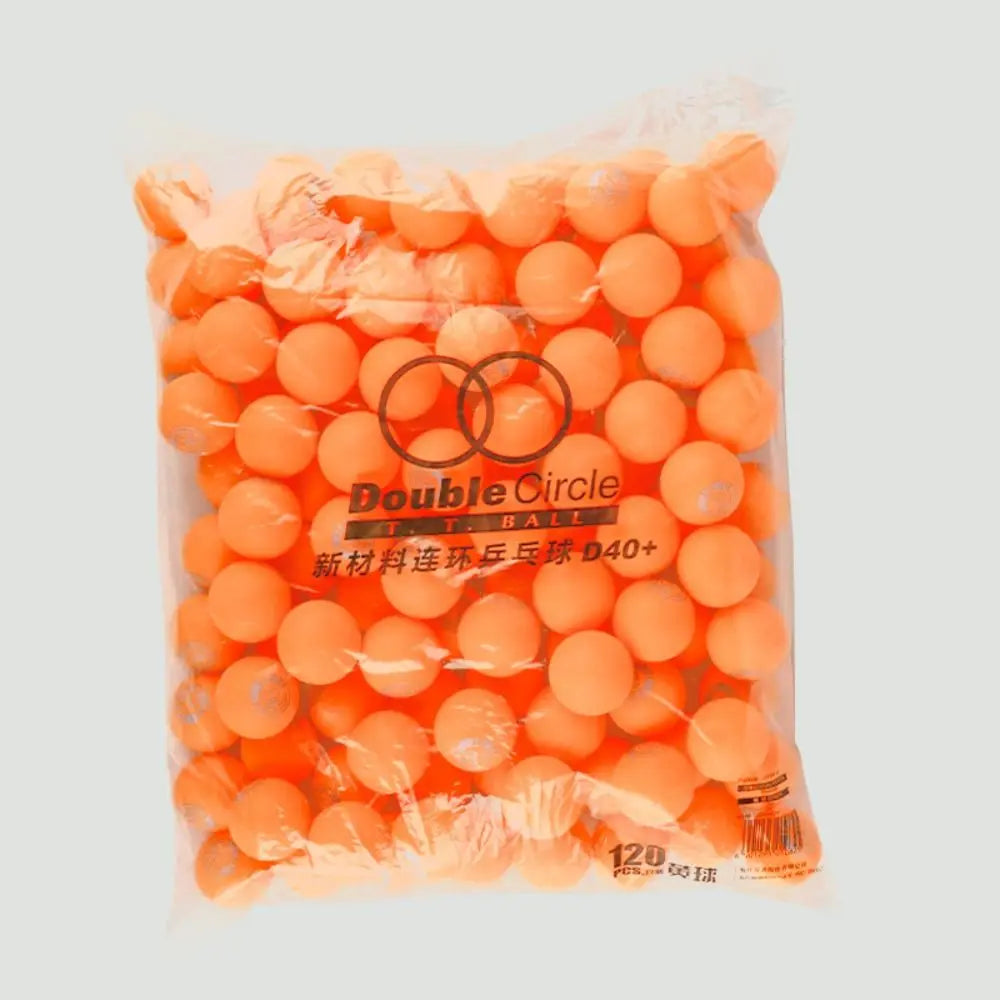 120PCS ABS Ping Pang Ball Wear-resistant Strong Table Tennis Accessories Elastic Durable Beating for Double Happiness