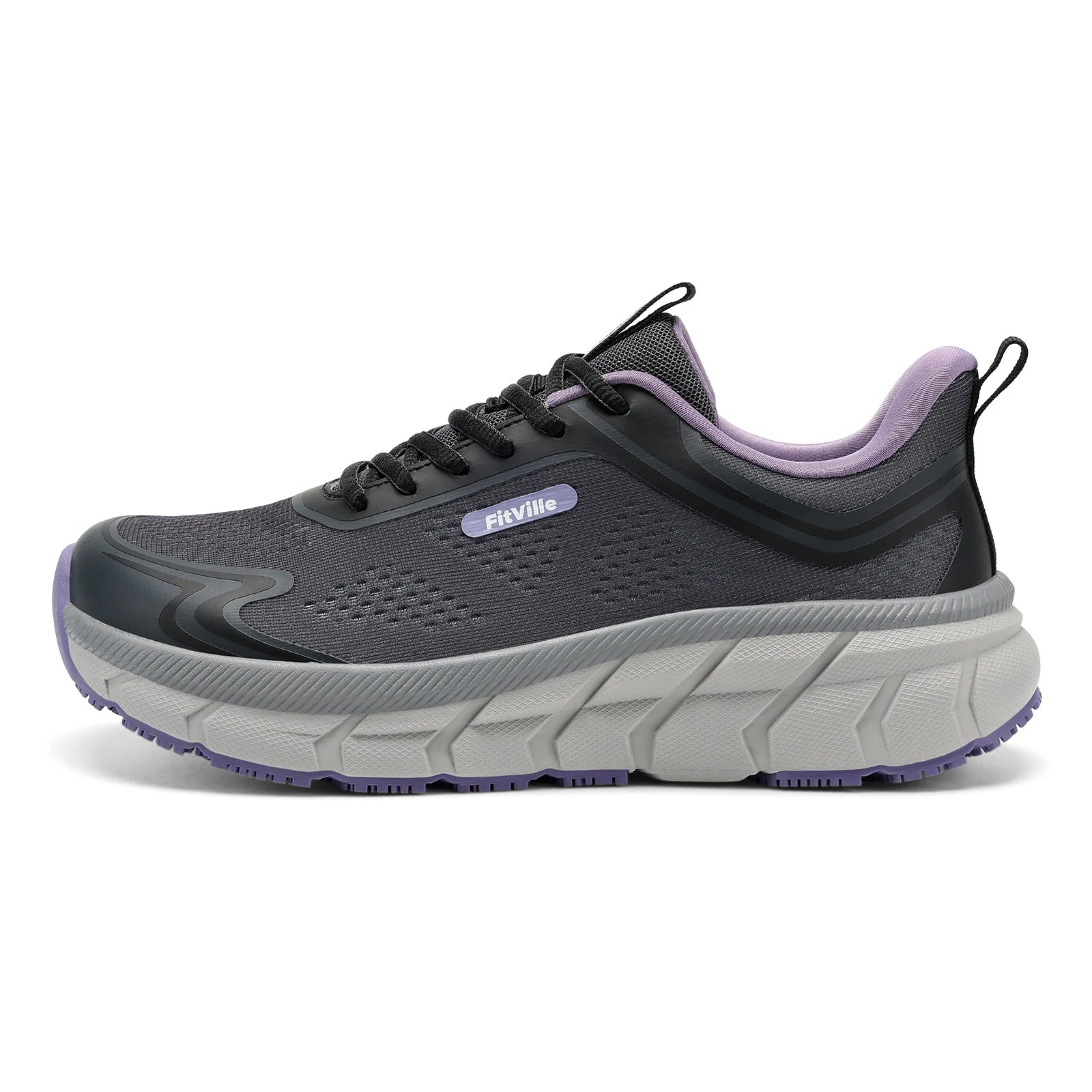Fittington Women's Sports Shoes Wide Women Sneakers Non-Slip Tennis Walking Running Shoes For Women Swollen Feet Pain Relief