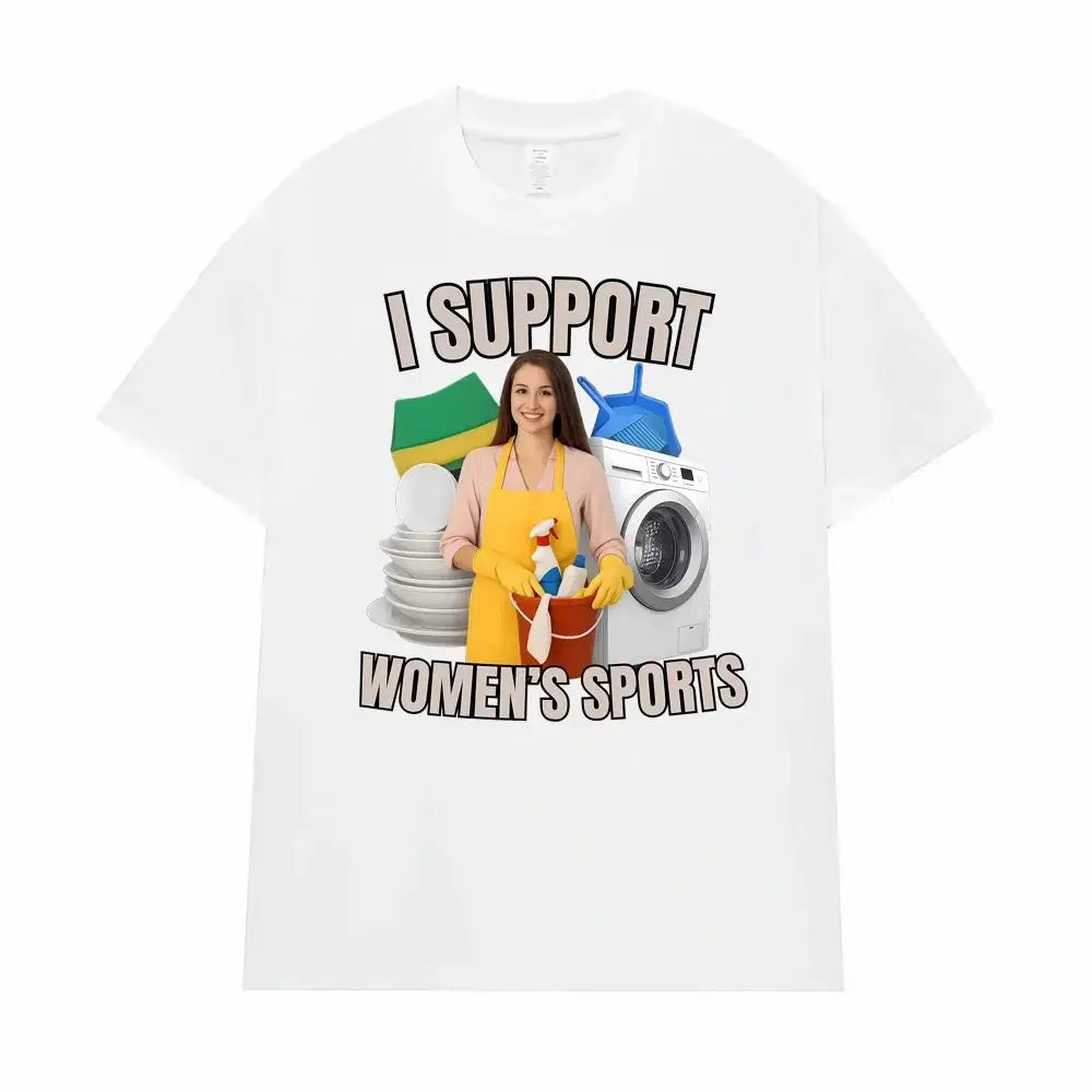 Comparison of Sports Fun Satire Humor Men's and Women's T-shirts Street Hip-hop Summer Men's Round Neck Short Sleeved Shirts