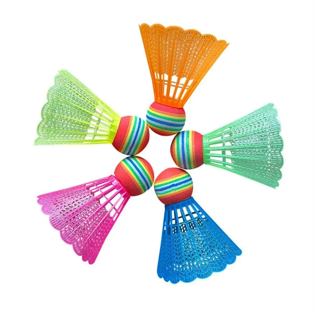 4Pcs Colorful Badminton Shuttlecocks Flying Stability Badminton Balls Outdoor Sports Badminton Accessories Durable Badminton