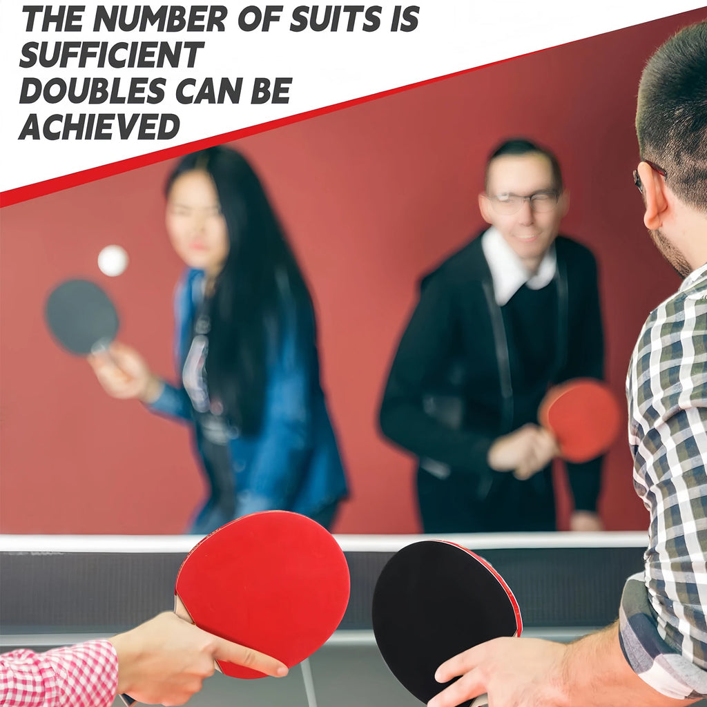 1 Set (2 Table Tennis Racket + Storage Bag) Double-Sided Anti-Adhesive Competition Training Horizontal Straight Racket Table Tennis Racket Professional Grade High Elastic Racket Horizontal and Cut Beginners Single and Double