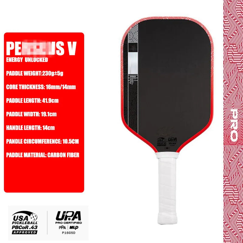 new Pro V pickleball paddle features optimized Tech Flex Power and Propulsion Core, delivering enhanced power, higher forgivenes