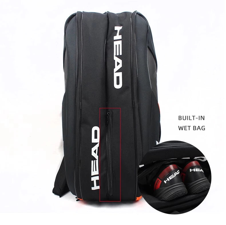 HEAD 6-9 tennis bag Single/double shoulder hard shell individual shoe bin insulation bag