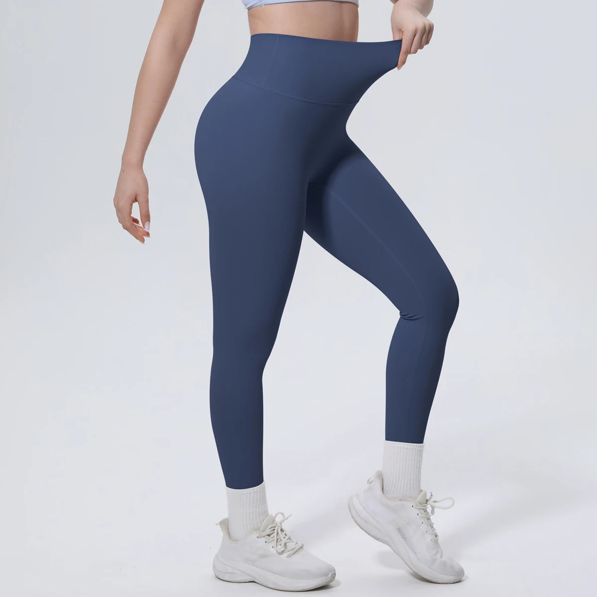 Summer Breathable Peach Buttocks Yoga Pants Solid Color High Stretch Sports Leggings Gym Push Up Outdoor Running Yoga Pants