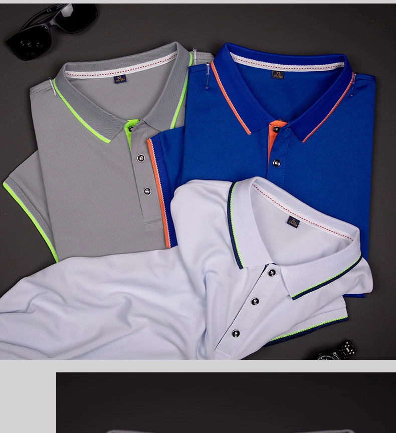 Polo Shirts for Men Men's Running T-shirt Tees 2022 Summer New Arrival Business Casual T Shirt Designer Oversized Male Clothing